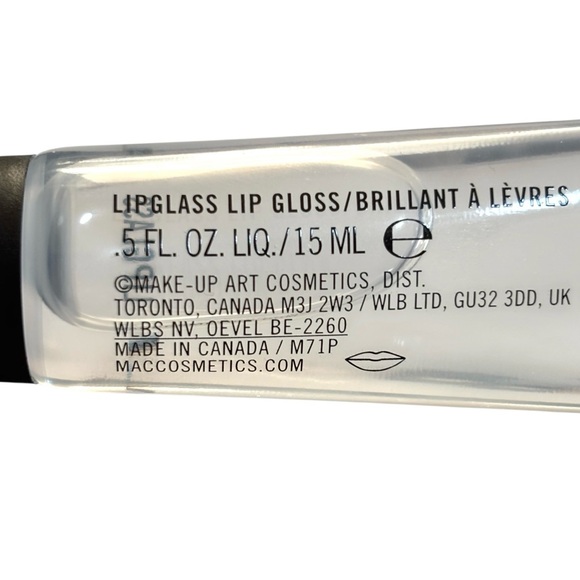 MAC Cosmetics Lipglass Clear Mirror-Like Shine Conditioning Lipgloss - Picture 3 of 5